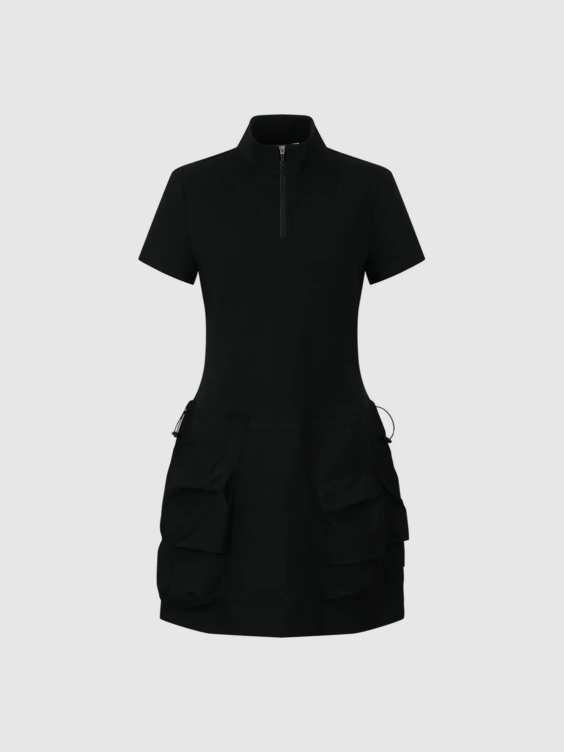 Zip Half Placket A-Line Dress sold by Urban Revivo product image thumbnail 2
