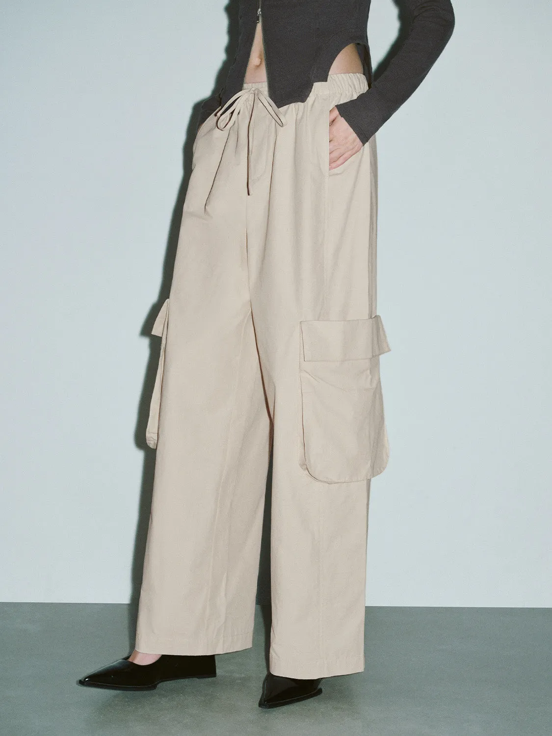 Loose Wide-Leg Pants sold by Urban Revivo product image thumbnail 3