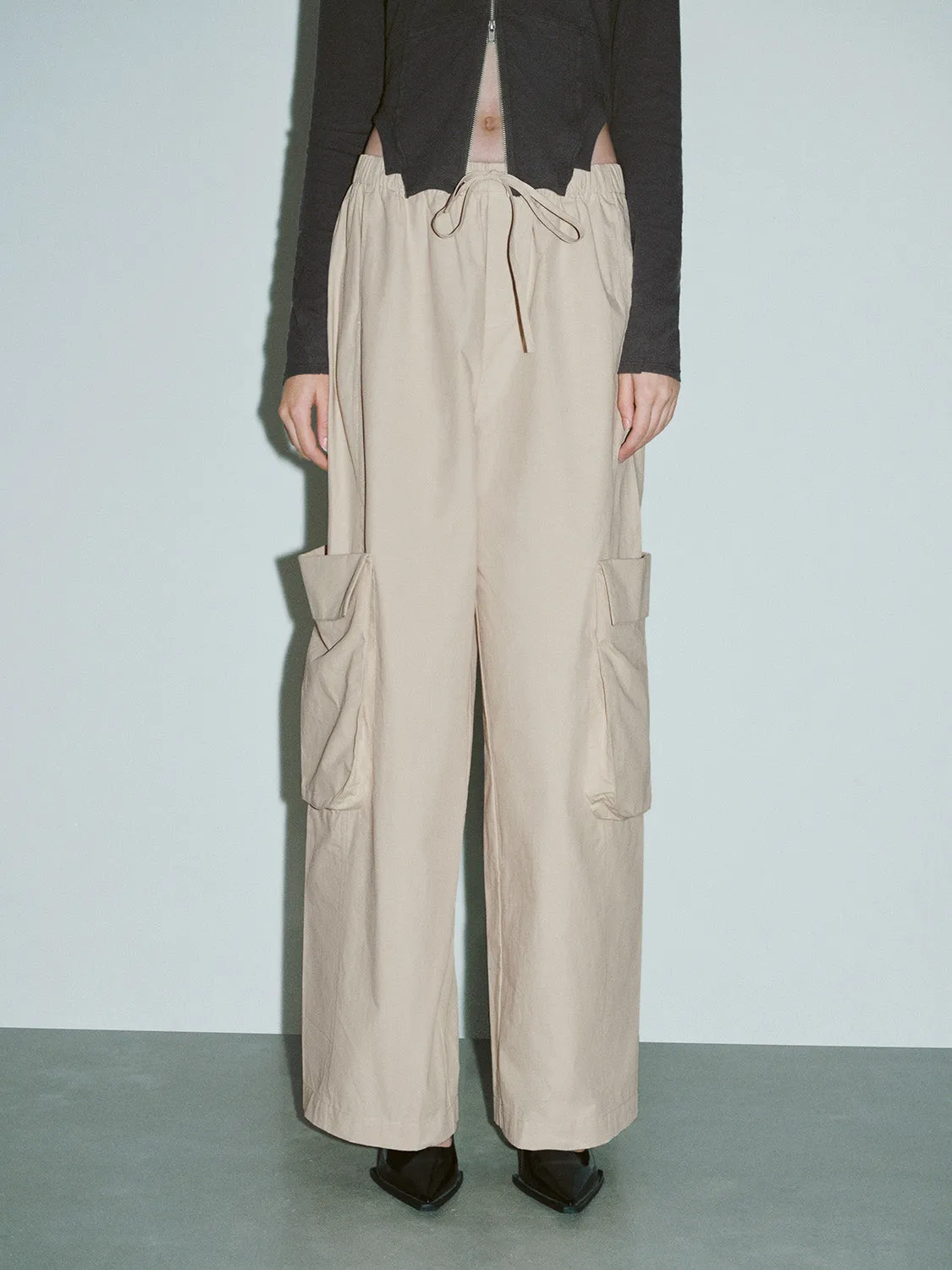Loose Wide-Leg Pants sold by Urban Revivo product image thumbnail 2