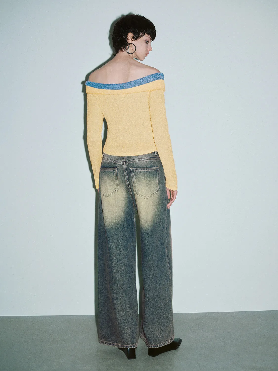 Wide-Leg Loose Jeans sold by Urban Revivo product image thumbnail 4