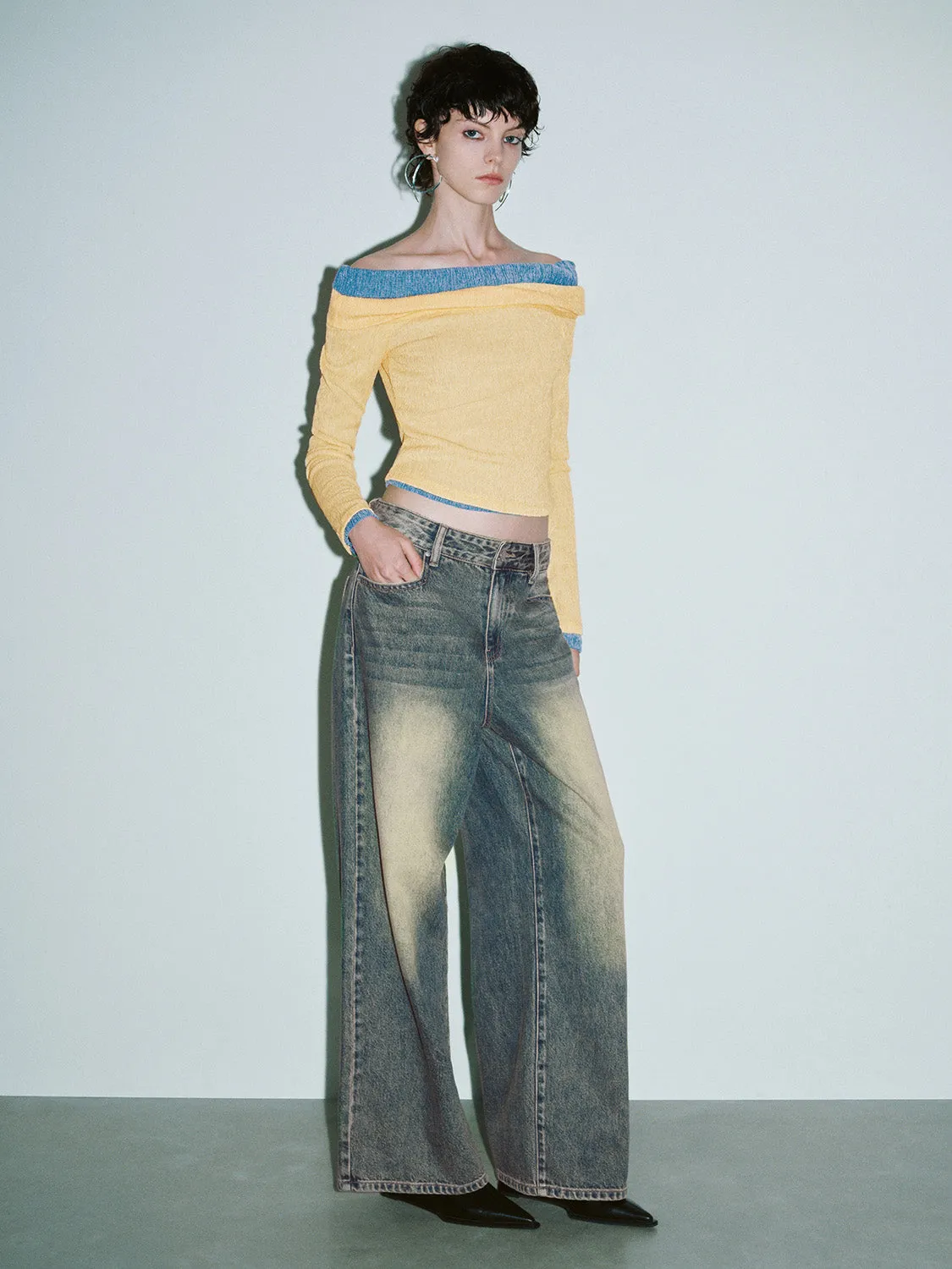 Wide-Leg Loose Jeans sold by Urban Revivo product image thumbnail 5