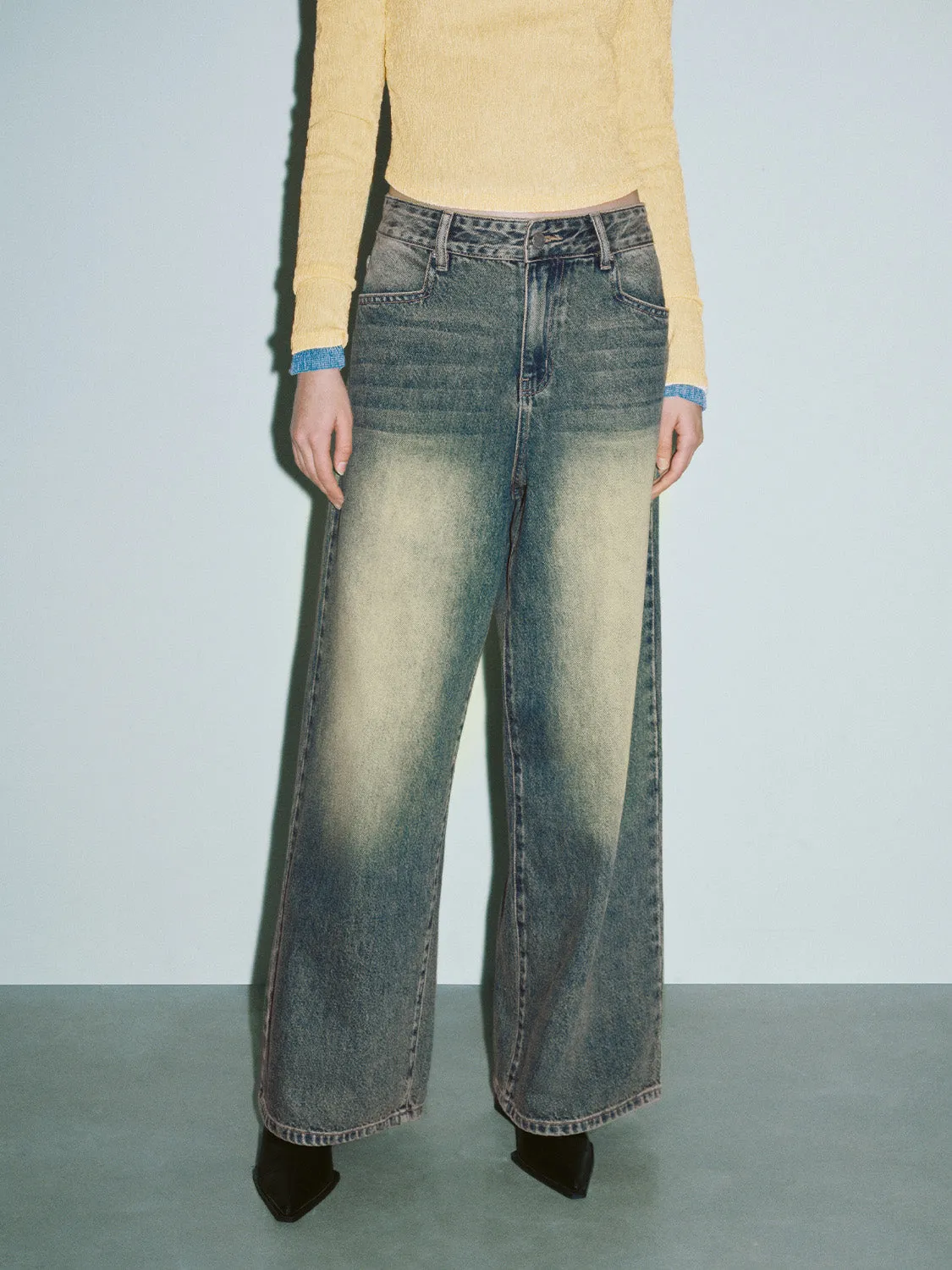 Wide-Leg Loose Jeans sold by Urban Revivo product image thumbnail 2