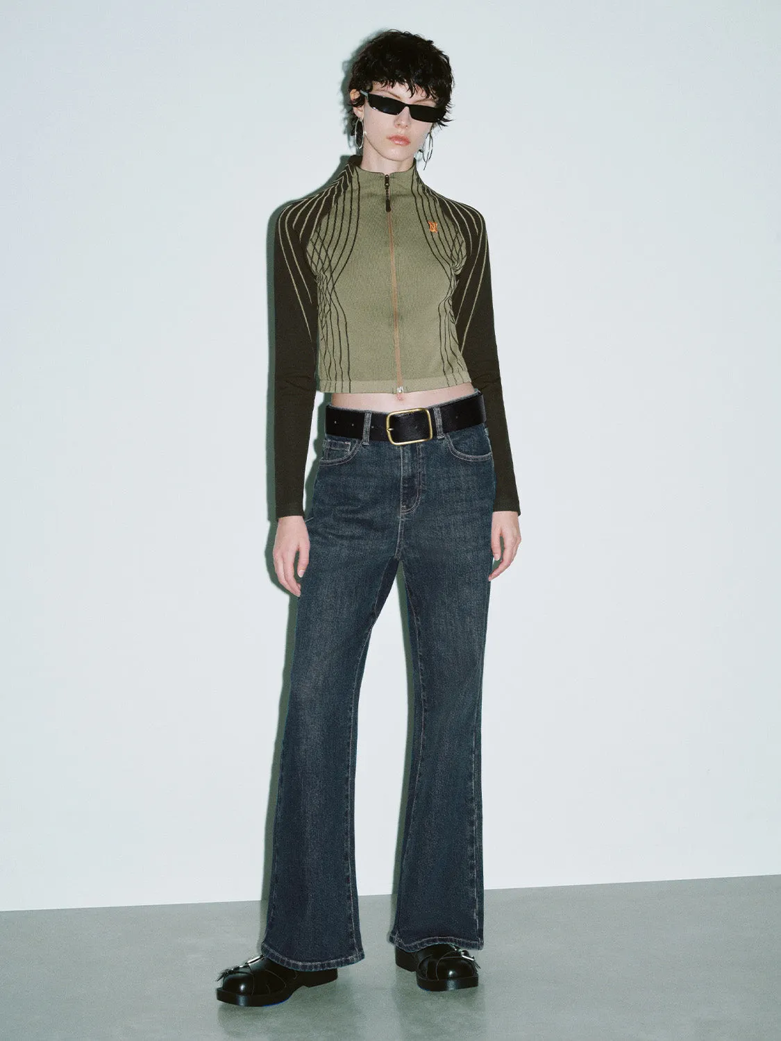 Flare Jeans With Belt sold by Urban Revivo product image thumbnail 5