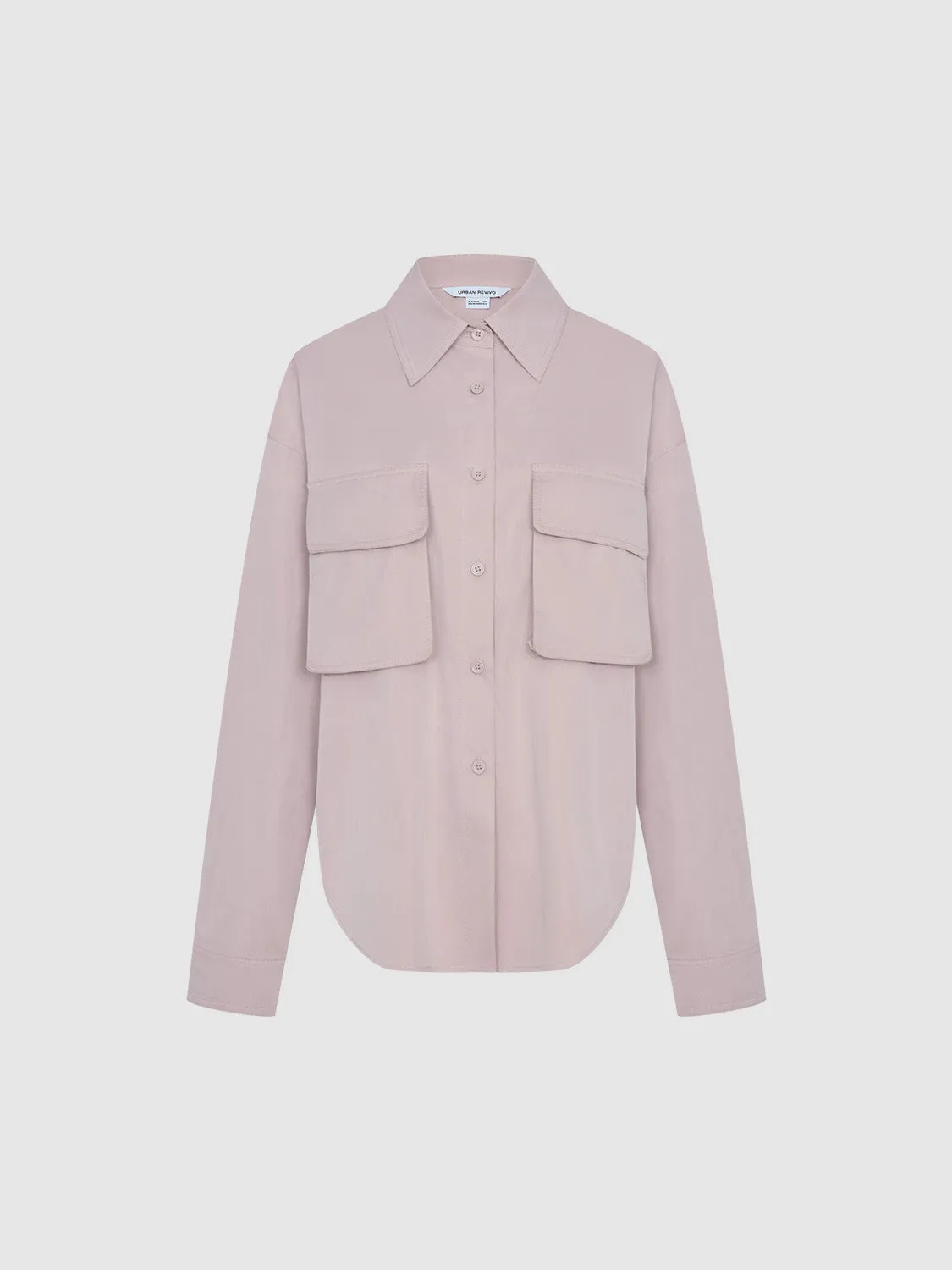 Button Up Loose Shirt sold by Urban Revivo product image thumbnail 2
