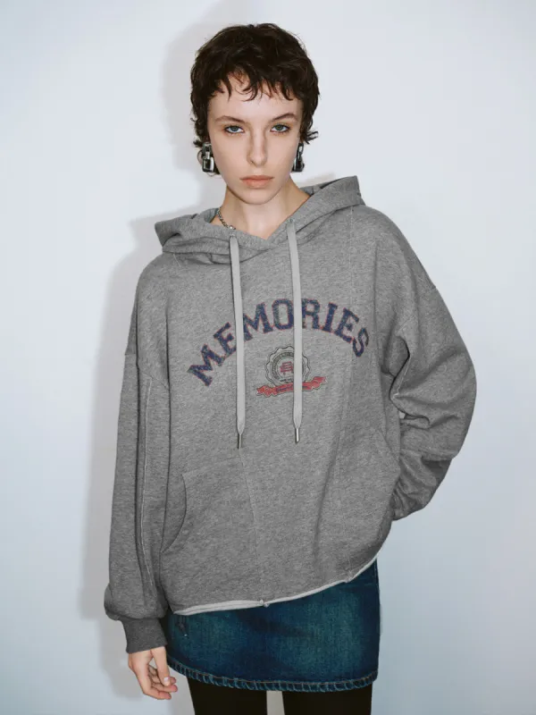 Printed Hooded Loose Sweatshirt sold by Urban Revivo
