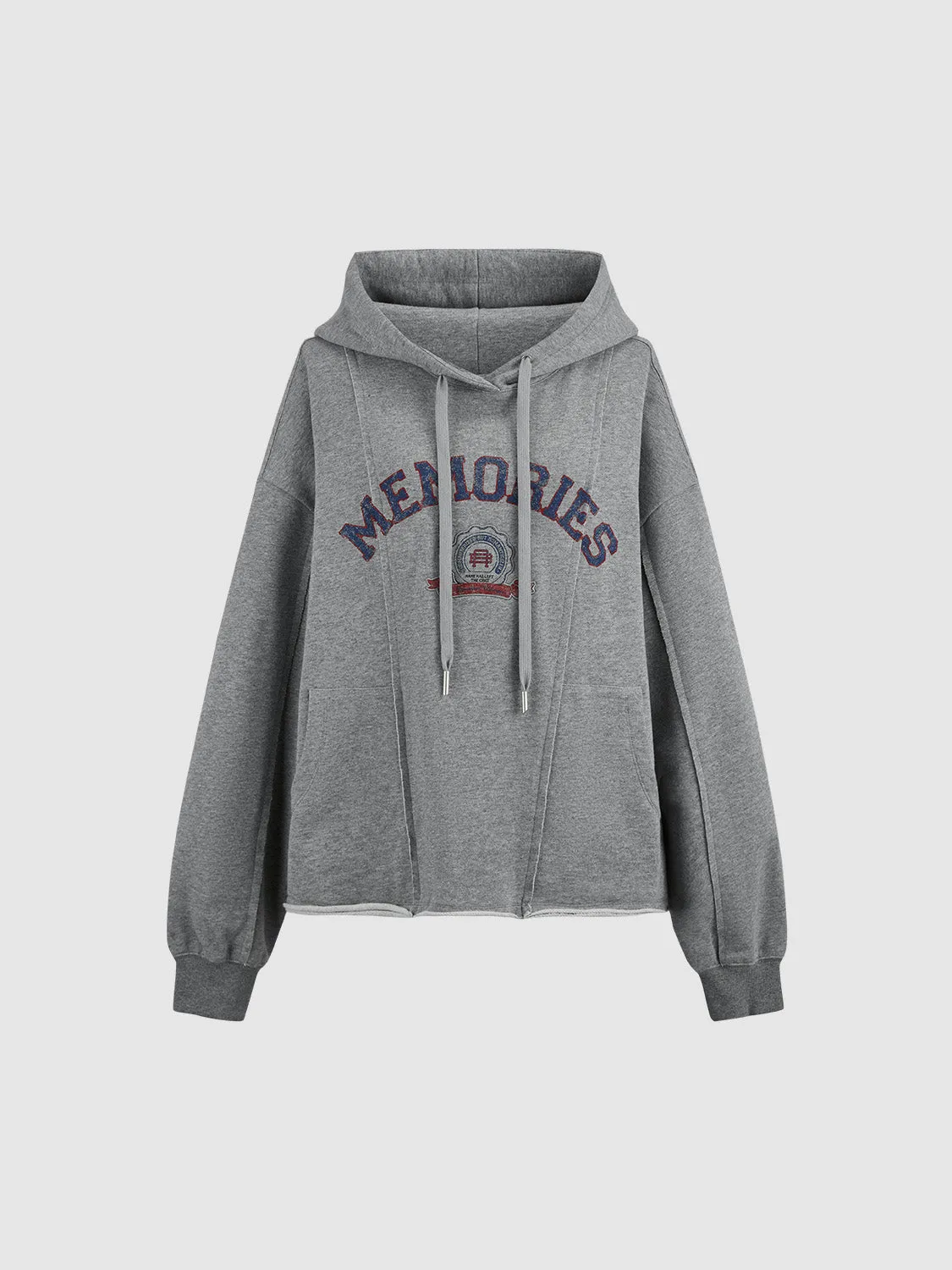 Printed Hooded Loose Sweatshirt sold by Urban Revivo product image thumbnail 2