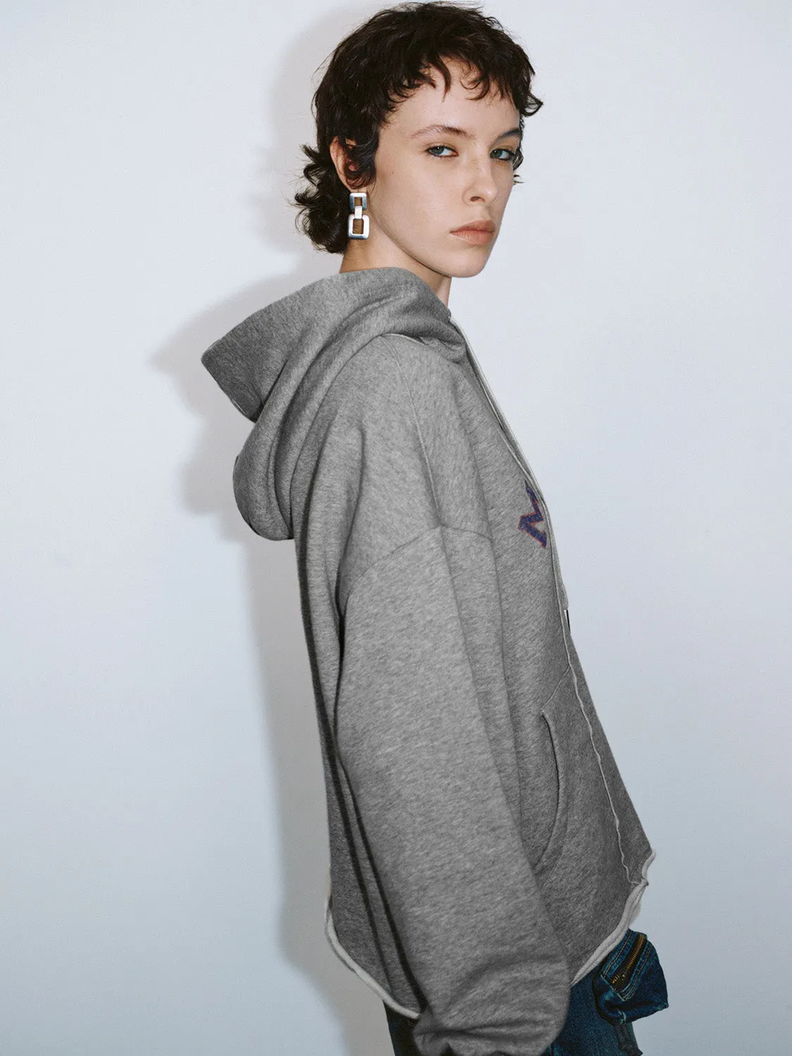 Printed Hooded Loose Sweatshirt sold by Urban Revivo product image thumbnail 3