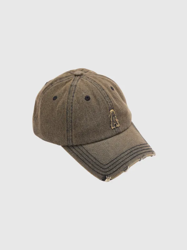Ripped Retro Baseball Cap sold by Urban Revivo
