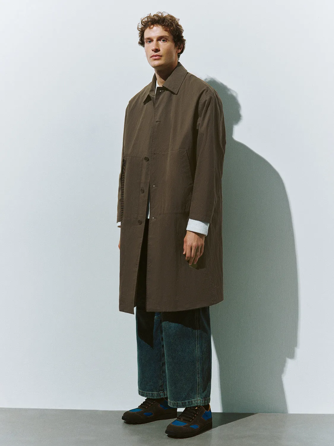 Button Up Oversized Trench Coat sold by Urban Revivo product image thumbnail 3