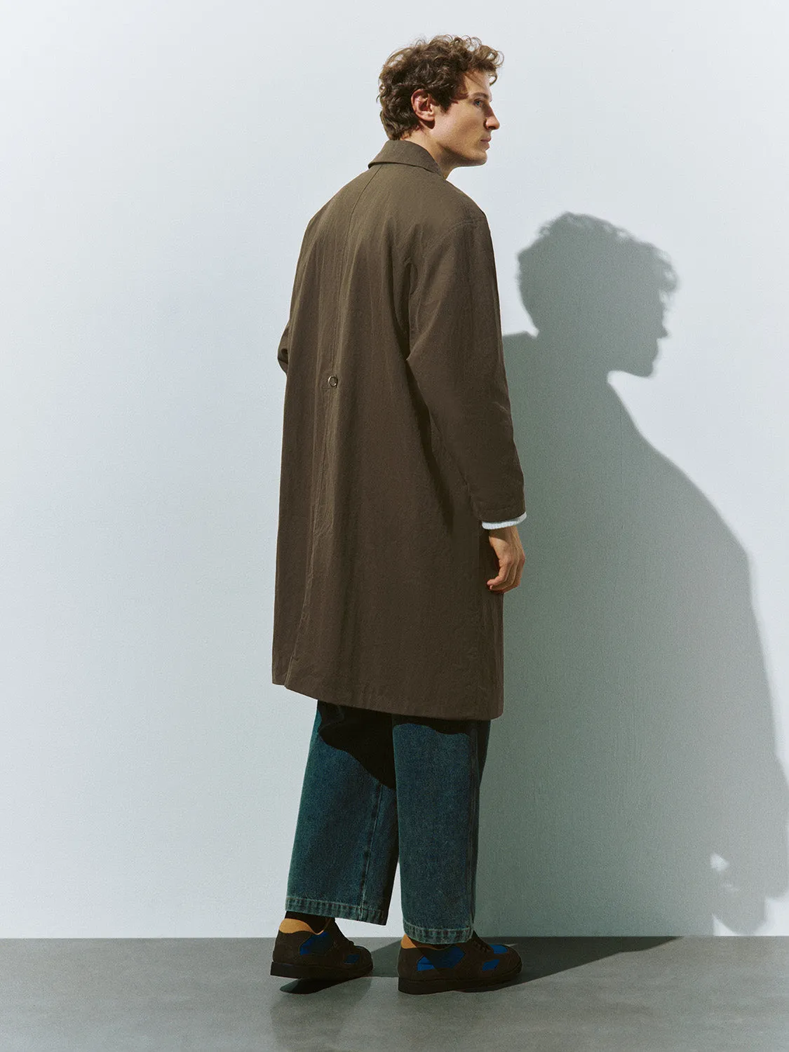 Button Up Oversized Trench Coat sold by Urban Revivo product image thumbnail 4