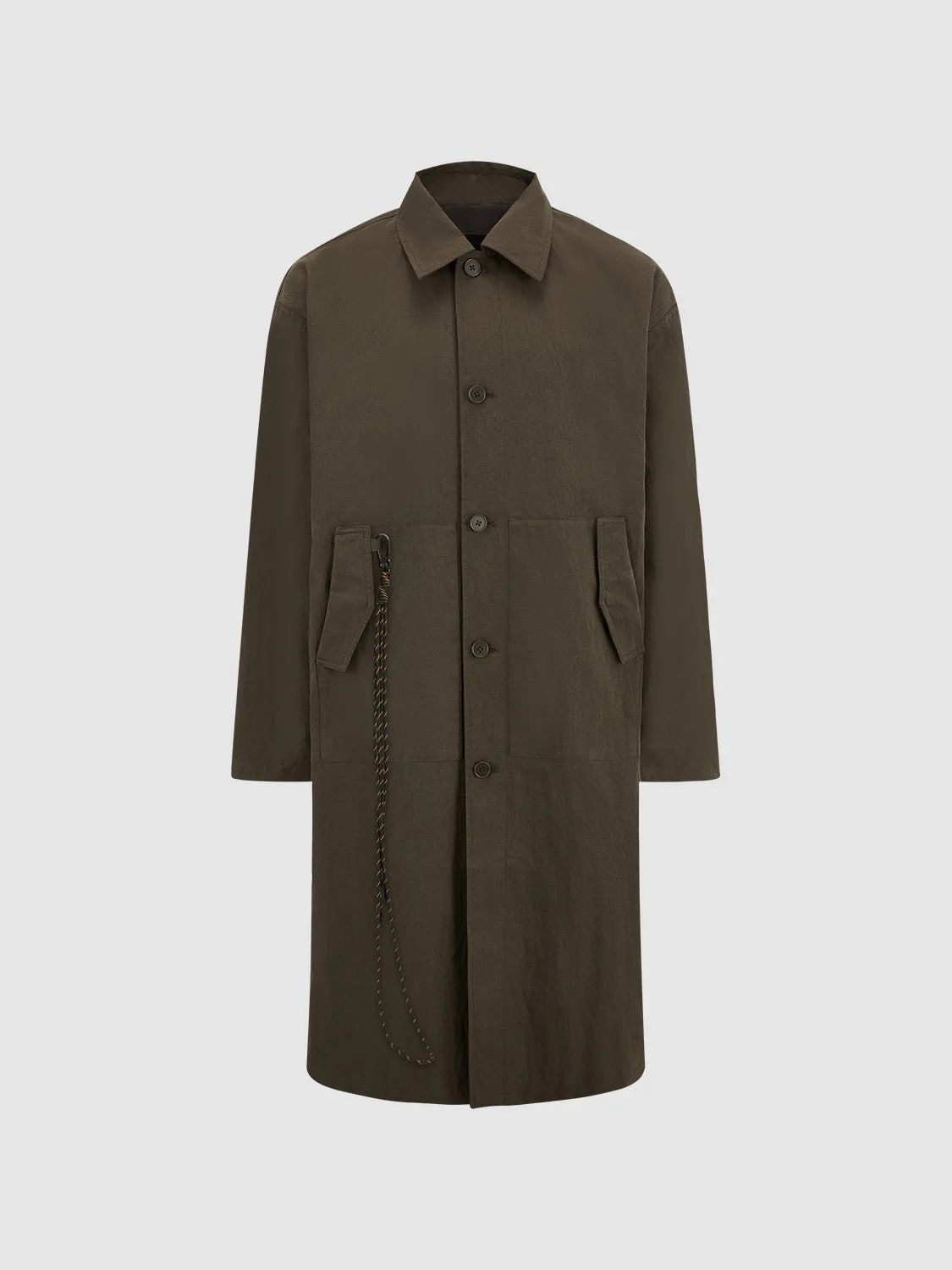 Button Up Oversized Trench Coat sold by Urban Revivo product image thumbnail 2