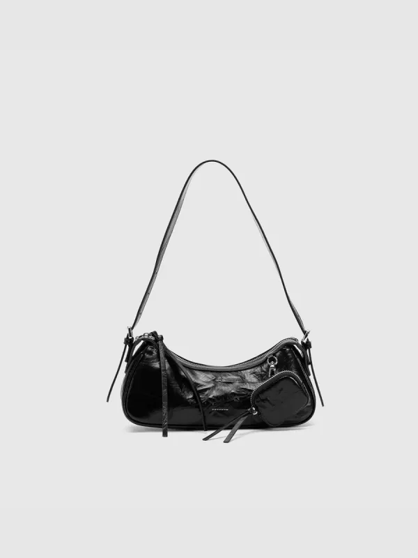 Embossed Shoulder Bag With Pouch sold by Urban Revivo