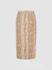 Printed Midi Straight Skirt sold by Urban Revivo