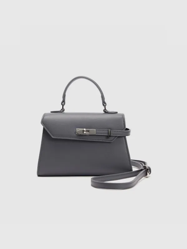 Buckled Vegan Leather Shoulder Bag sold by Urban Revivo