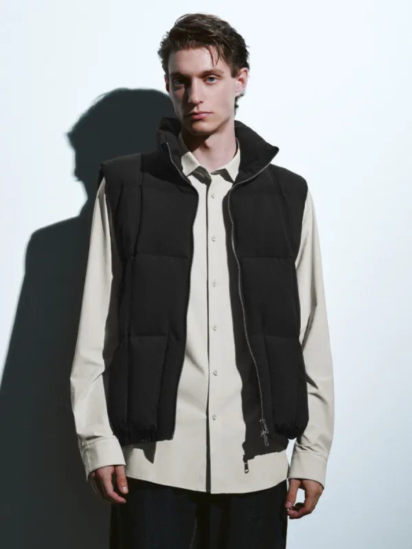 Zipper Front Loose Down Vest sold by Urban Revivo