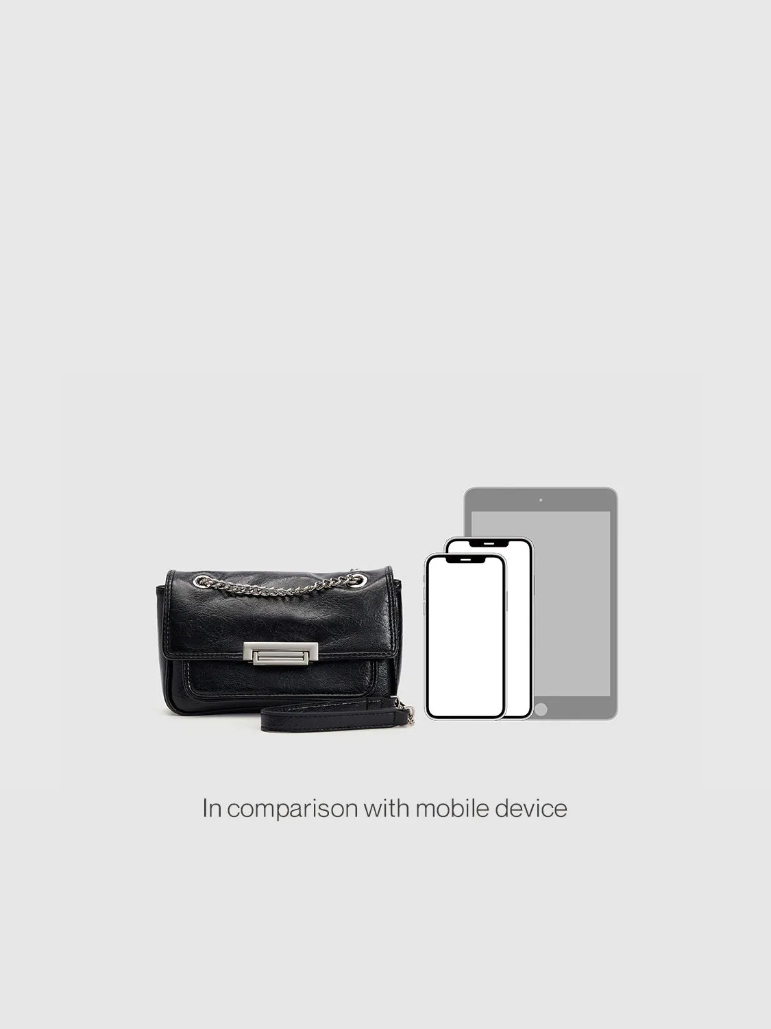 Chained Vegan Leather Shoulder Bag sold by Urban Revivo product image thumbnail 2