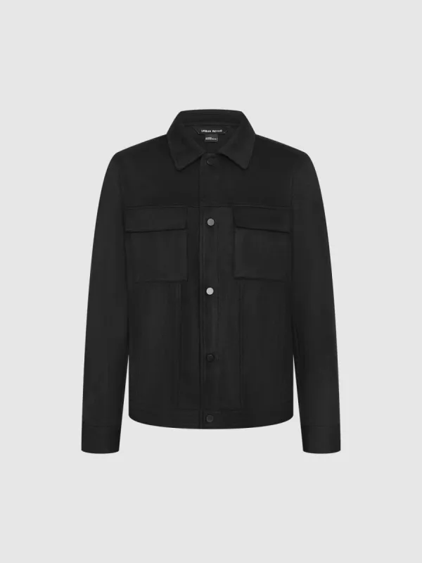 Press Button Straight Jacket sold by Urban Revivo