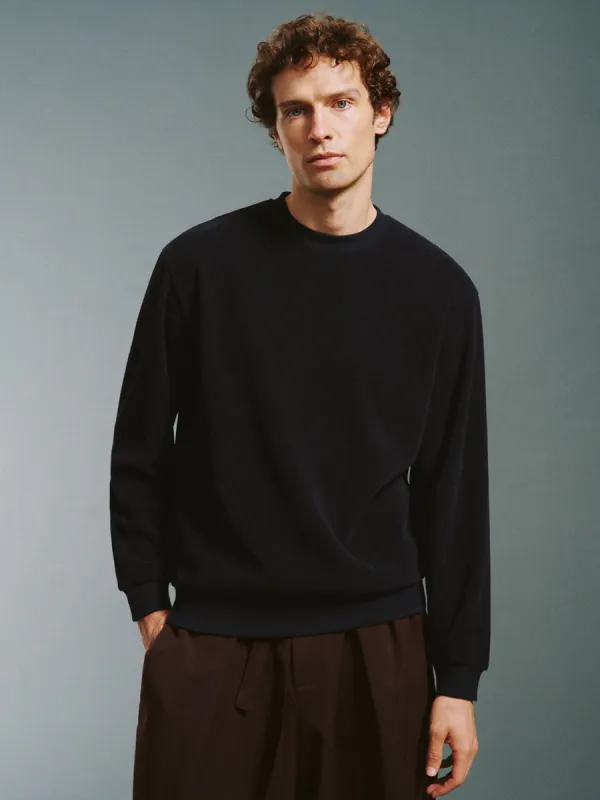 Crew Neck Straight Sweatshirt sold by Urban Revivo