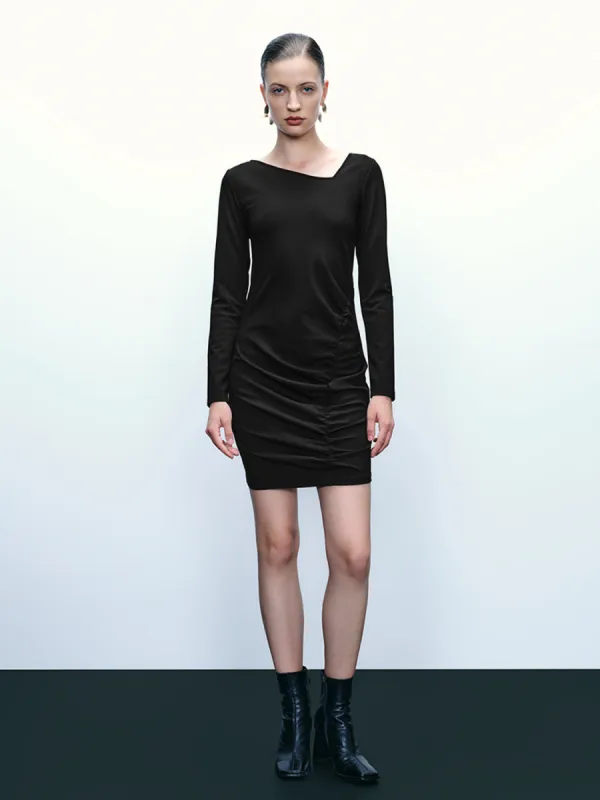 Ruched V-Neck Skinny Dress sold by Urban Revivo