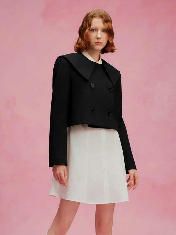 Double Breasted Loose Jacket sold by Urban Revivo