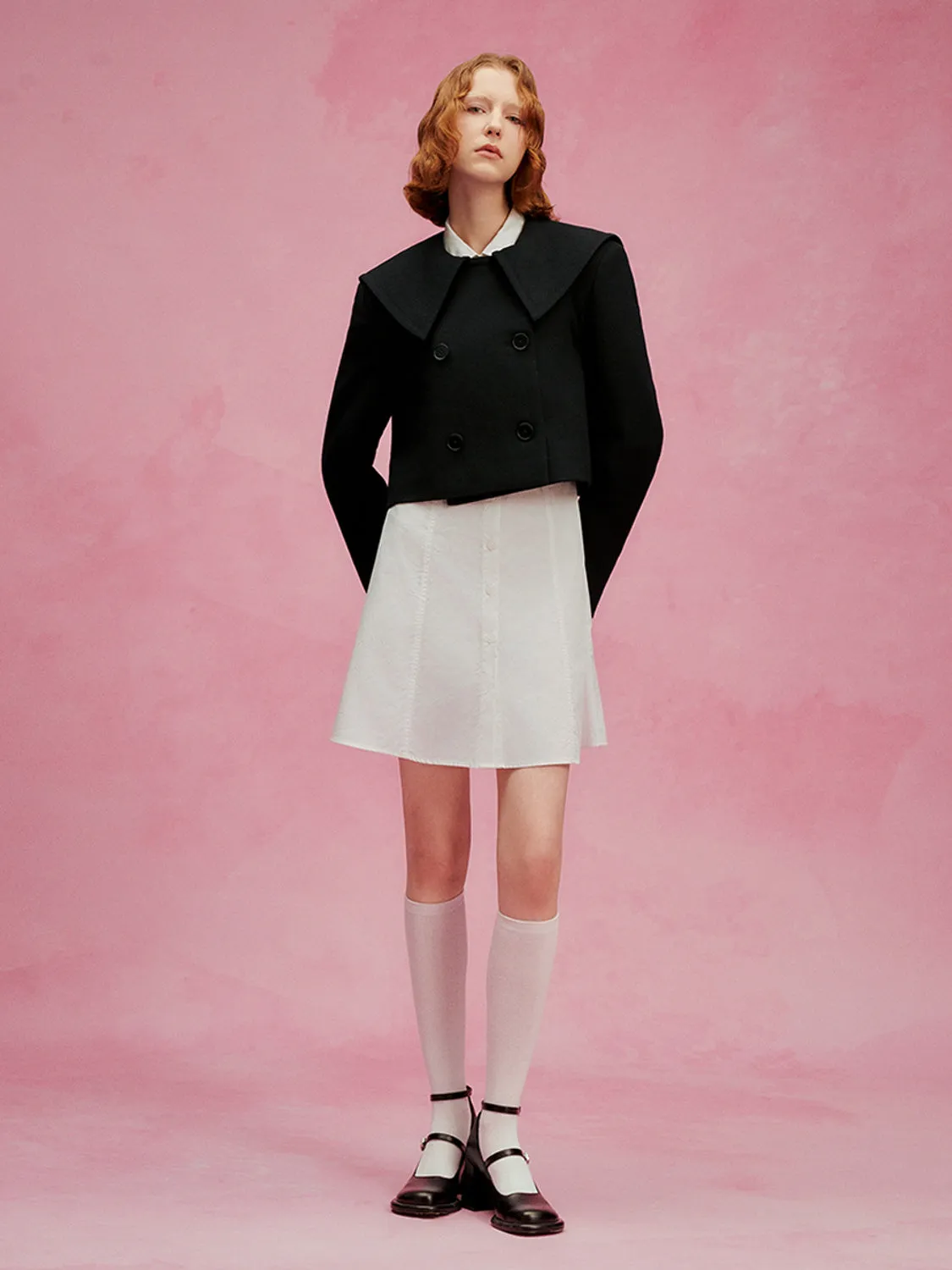 Double Breasted Loose Jacket sold by Urban Revivo product image thumbnail 3