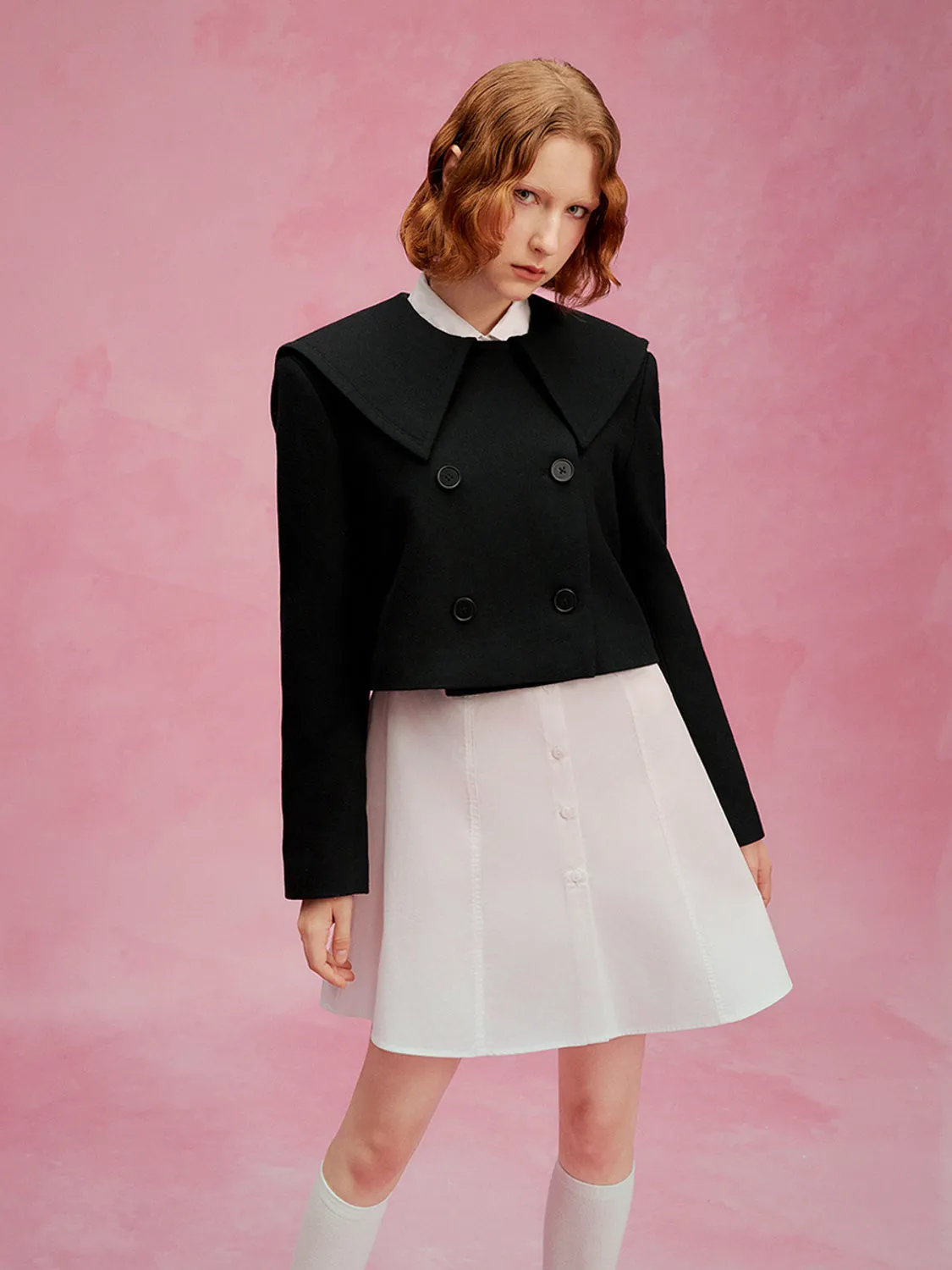 Double Breasted Loose Jacket sold by Urban Revivo product image thumbnail 5