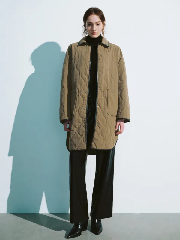 Loose Longline Padded Coat made by Urban Revivo