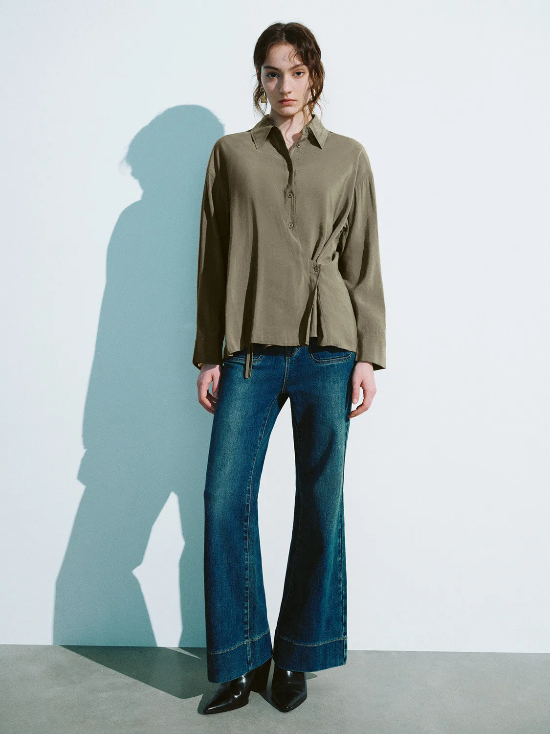 Button Up Loose Shirt sold by Urban Revivo product image thumbnail 5
