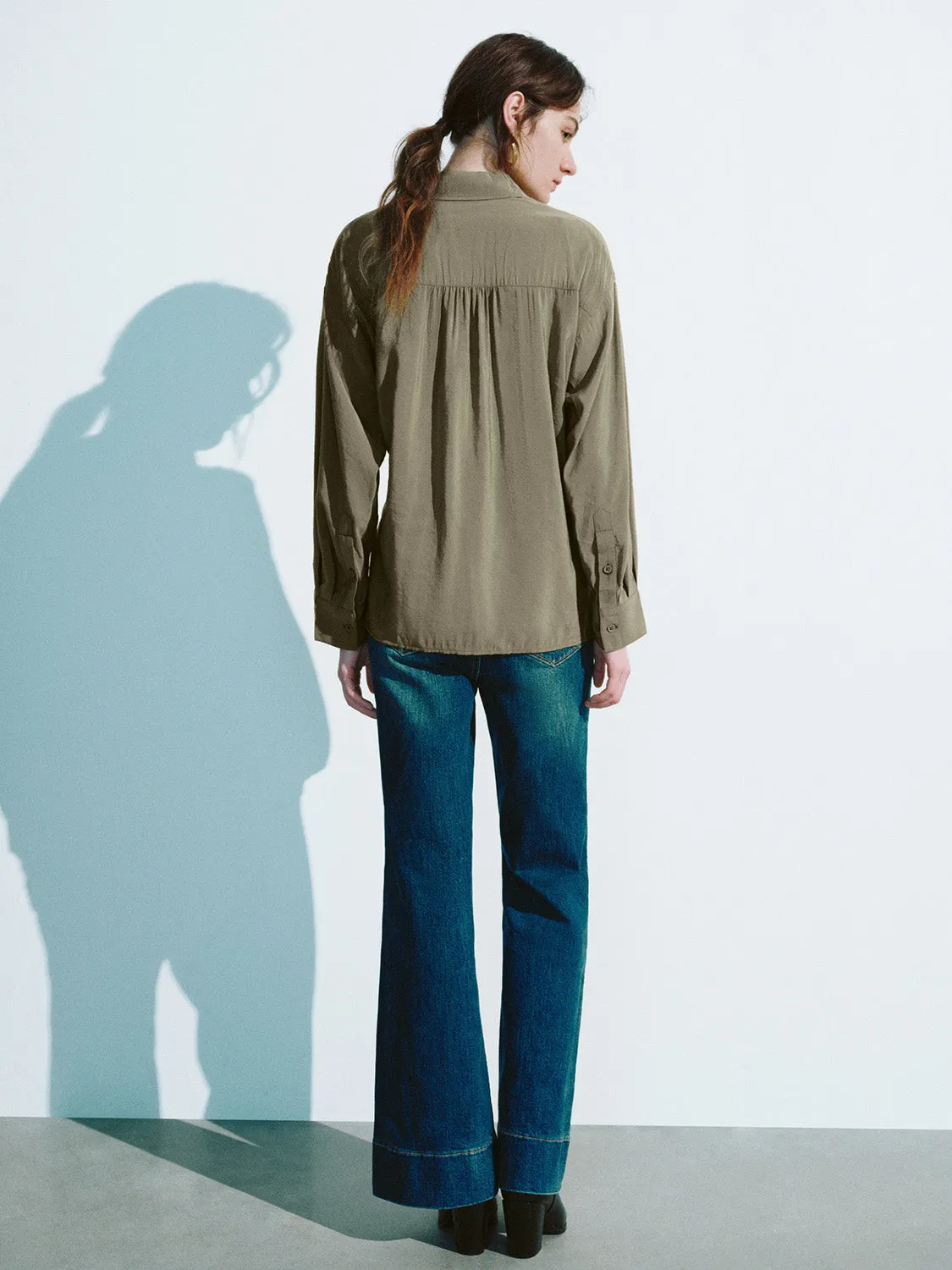 Button Up Loose Shirt sold by Urban Revivo product image thumbnail 4