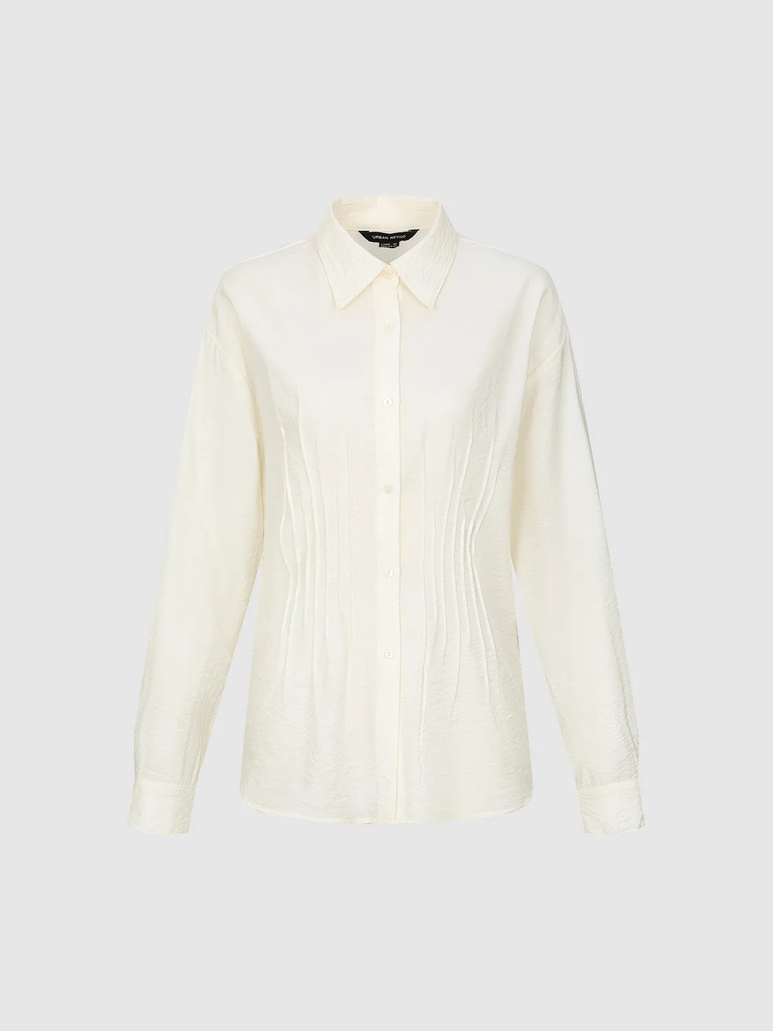 Textured Button Up Loose Shirt sold by Urban Revivo product image thumbnail 2