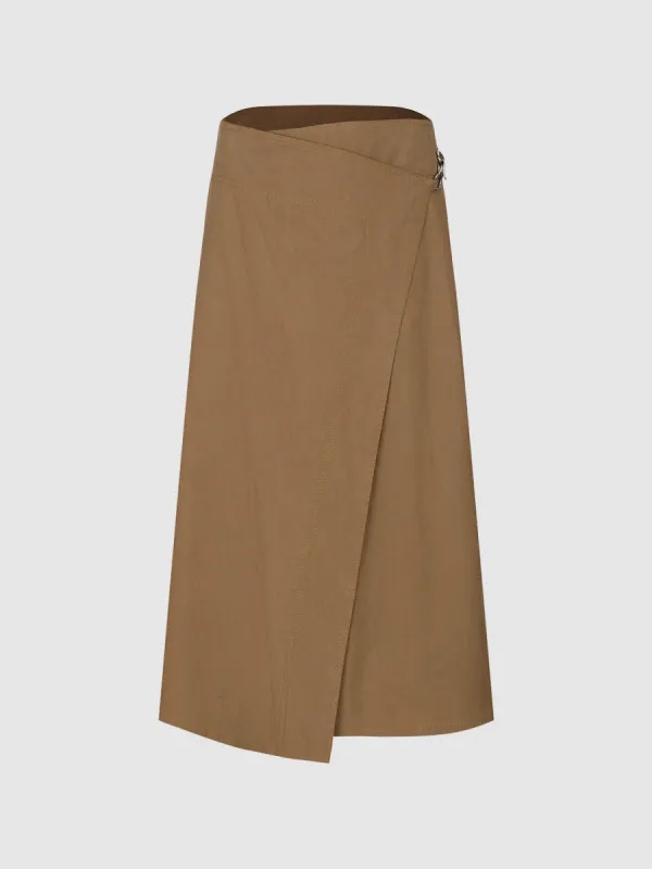 Wrapped Mini A-Line Skirt sold by Urban Revivo