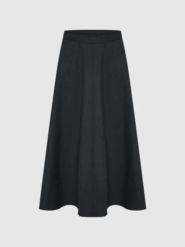 Midi A-Line Skirt sold by Urban Revivo