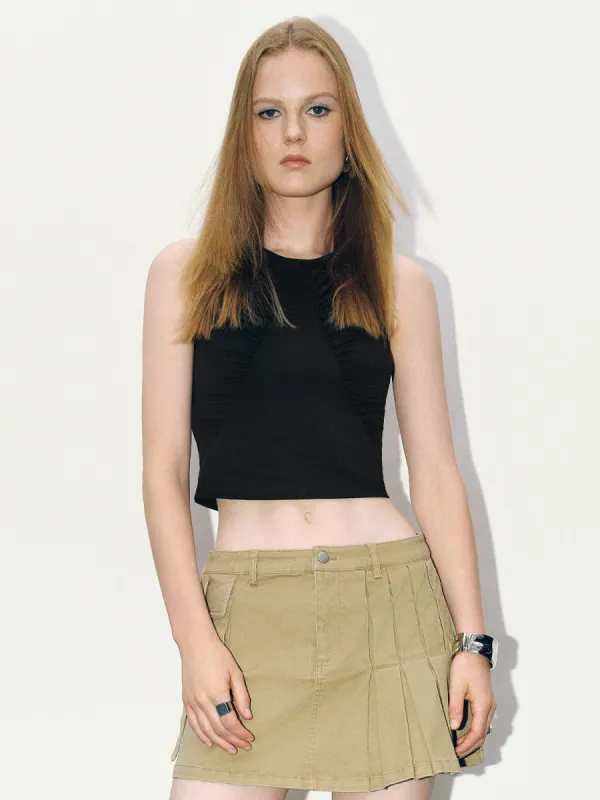 Crew Neck Skinny Tank Top sold by Urban Revivo