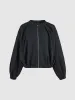 Zipper Front Crew Neck Oversized Jacket sold by Urban Revivo