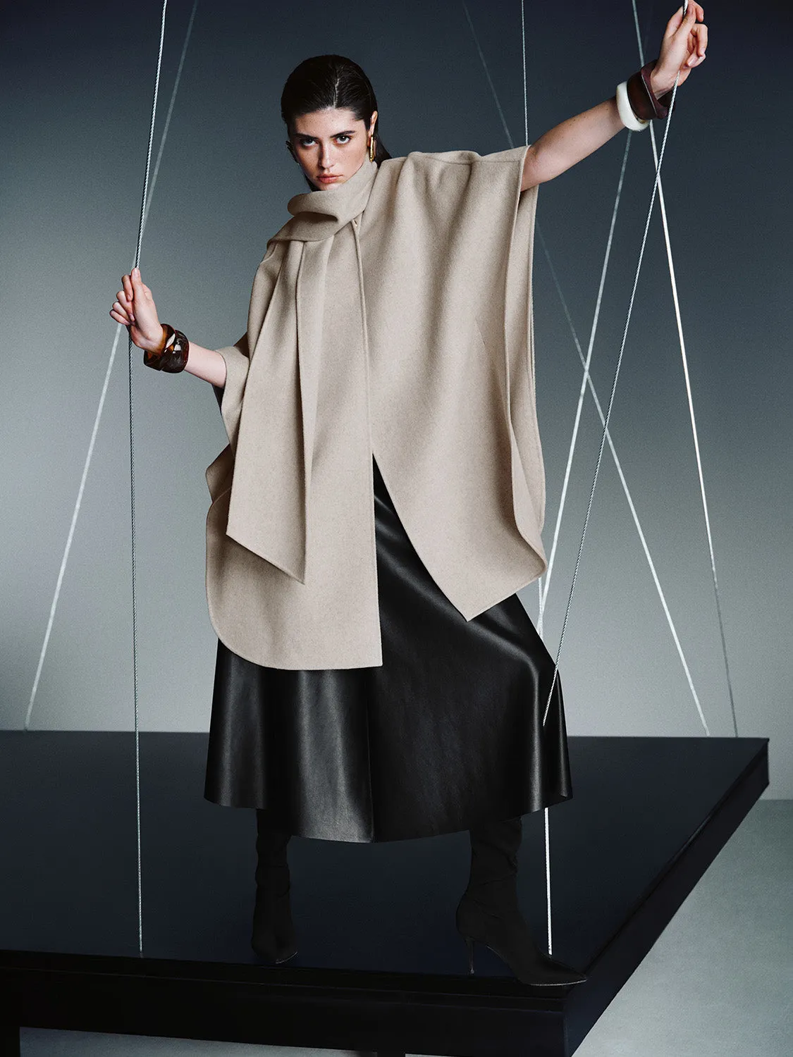 Longline Loose Wool Blend Coat sold by Urban Revivo product image thumbnail 5