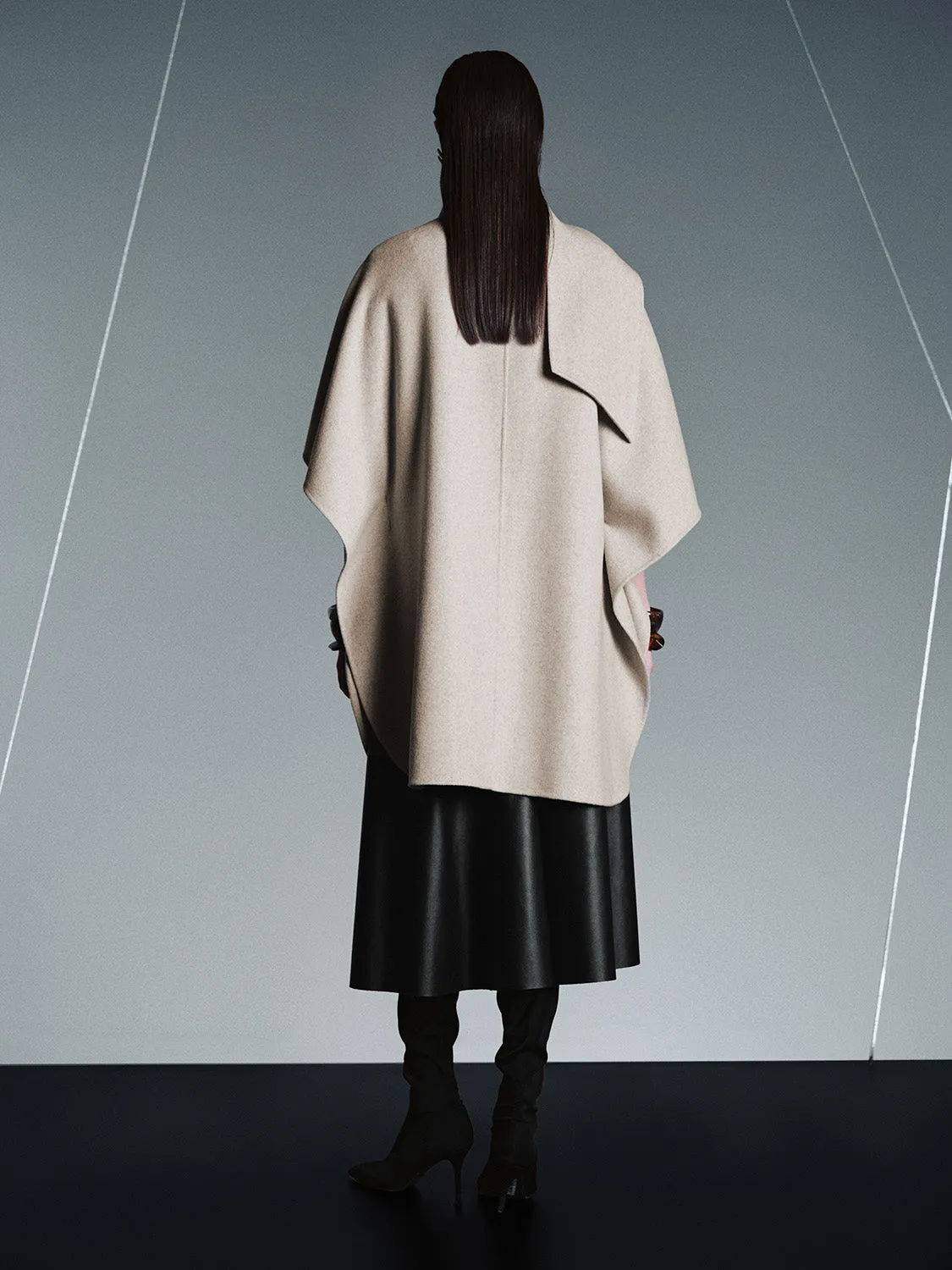 Longline Loose Wool Blend Coat sold by Urban Revivo product image thumbnail 4
