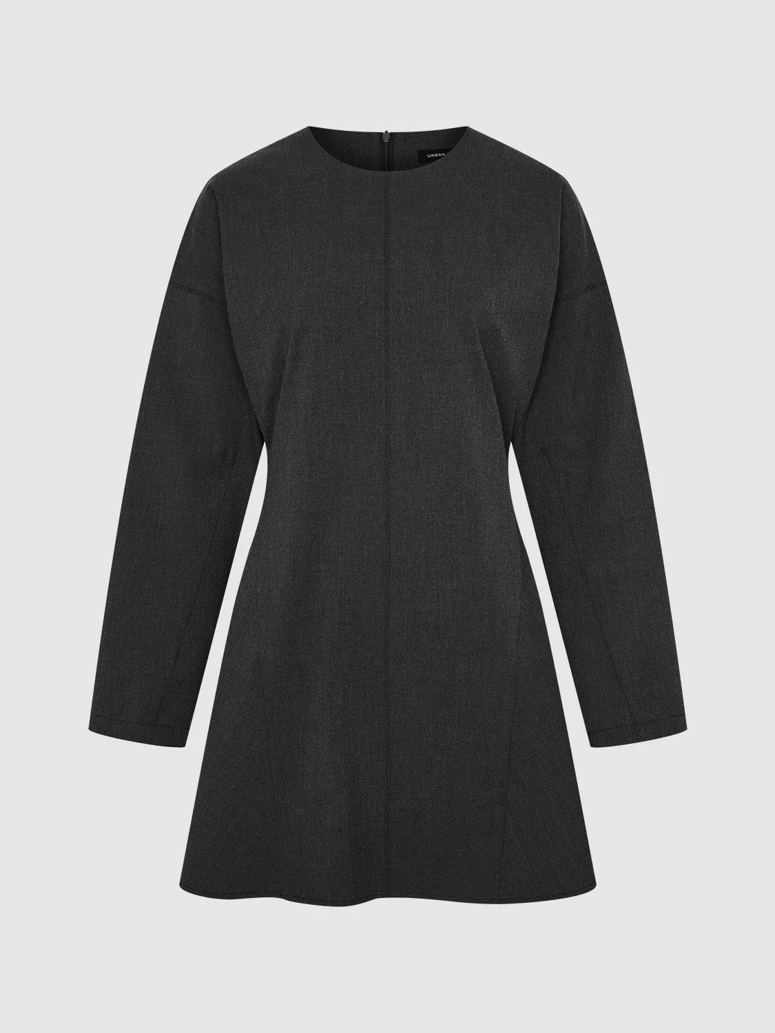 Crew Neck Loose Skater Dress sold by Urban Revivo product image thumbnail 2