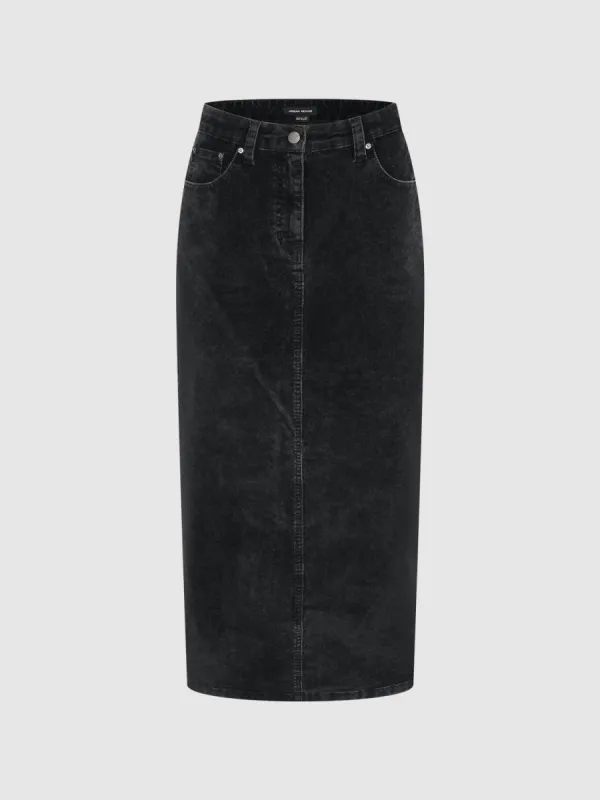 Midi Denim Skirt sold by Urban Revivo