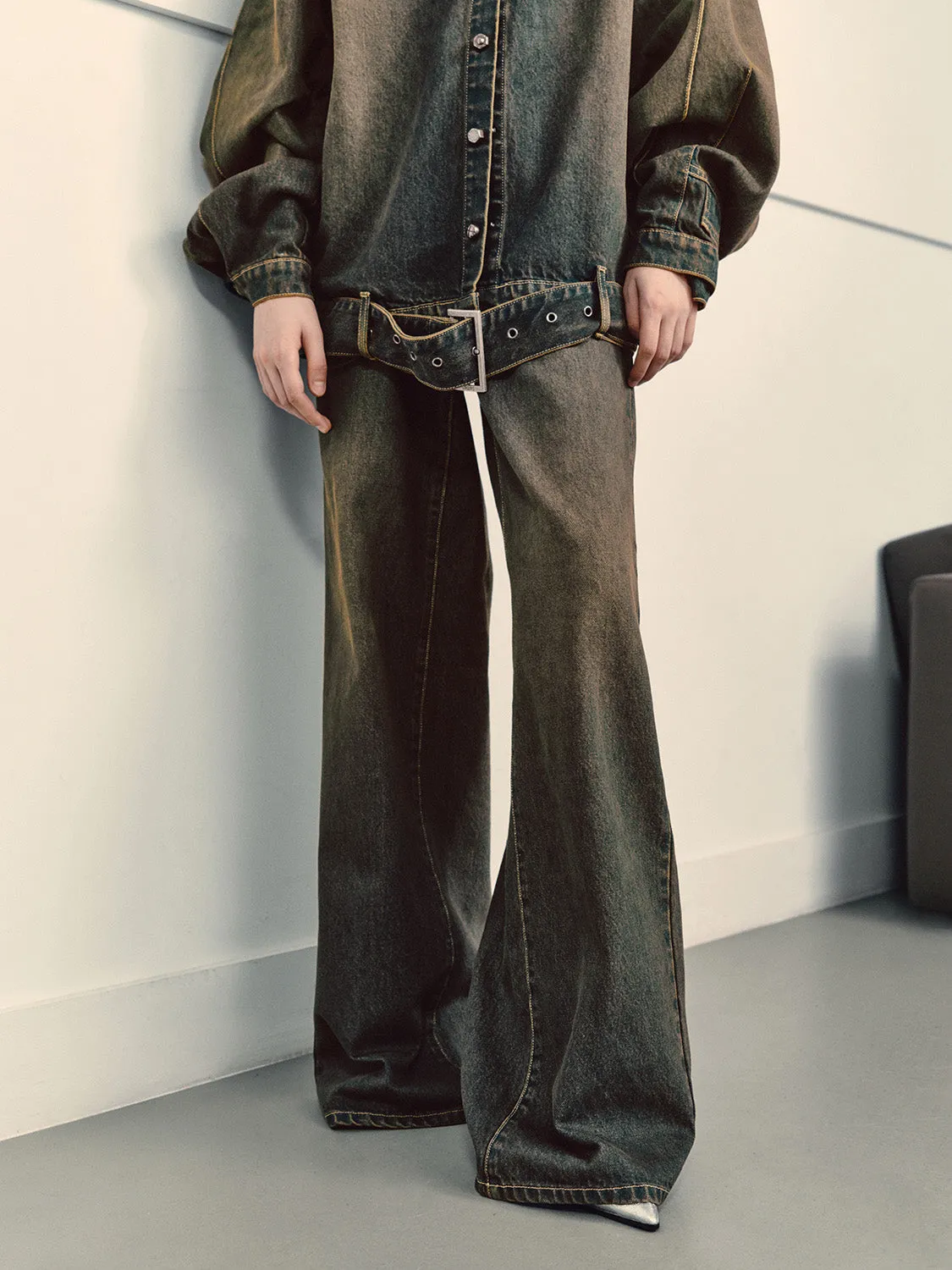 Wide-Leg Jeans sold by Urban Revivo product image thumbnail 2