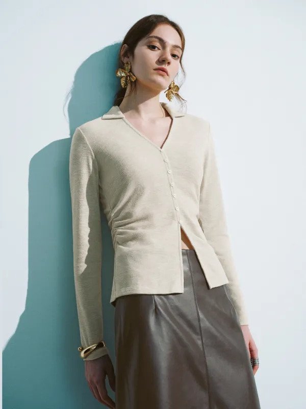 Collared Neck Skinny T-Shirt sold by Urban Revivo