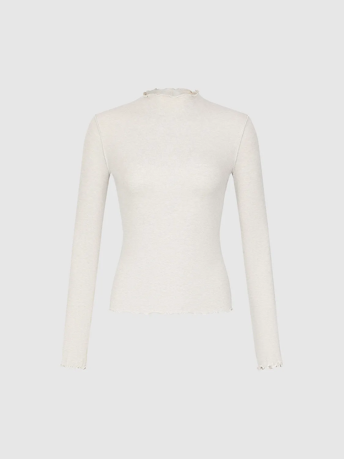 Frill Trim Skinny T-Shirt sold by Urban Revivo product image thumbnail 2