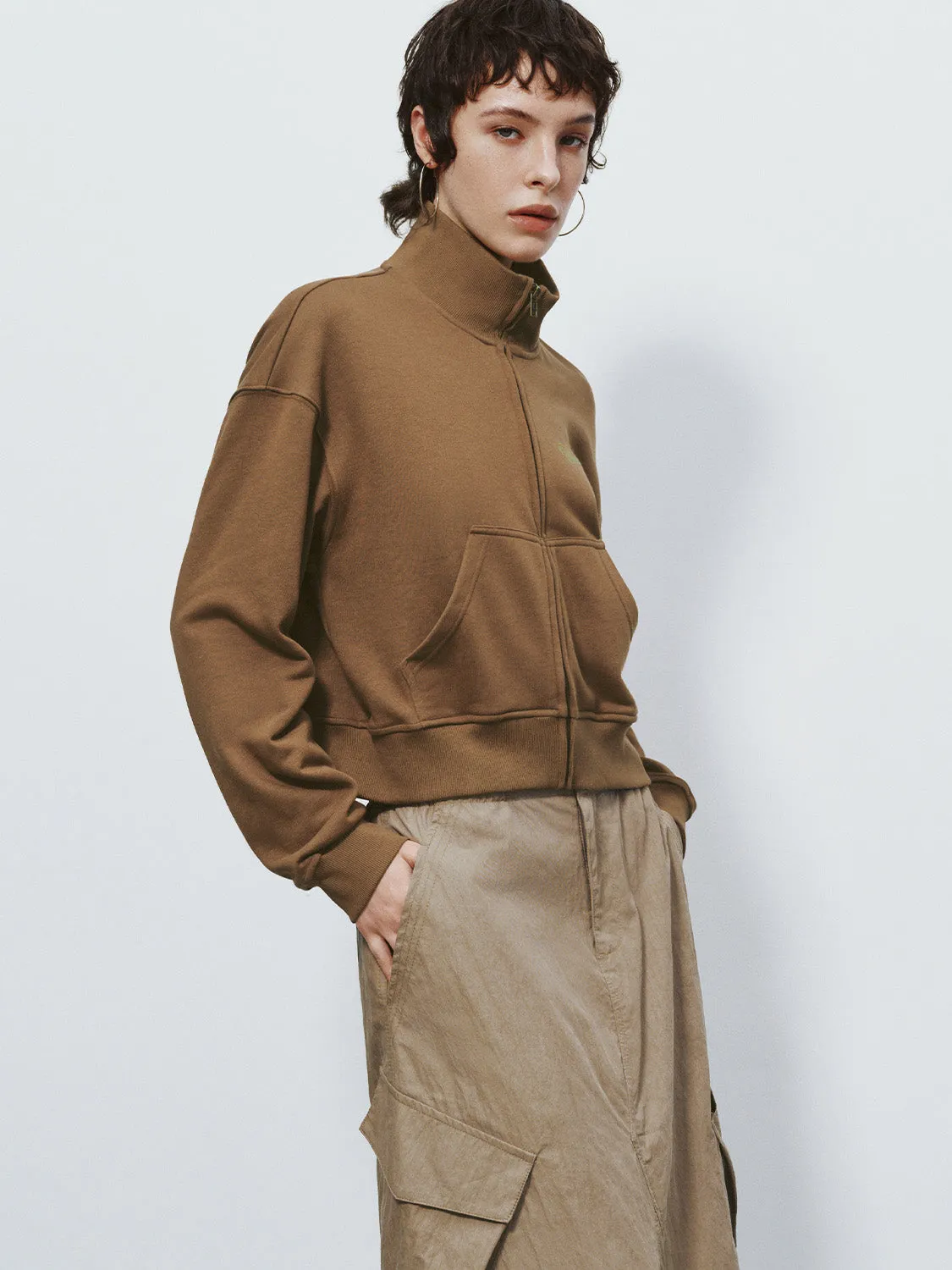 Zipper Front Loose Jacket sold by Urban Revivo product image thumbnail 3