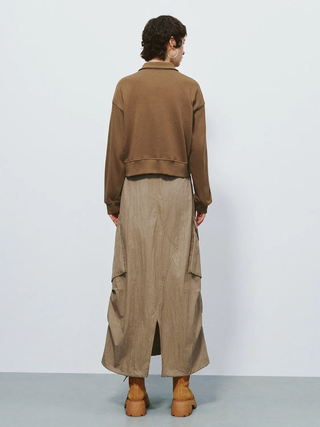 Zipper Front Loose Jacket sold by Urban Revivo product image thumbnail 4