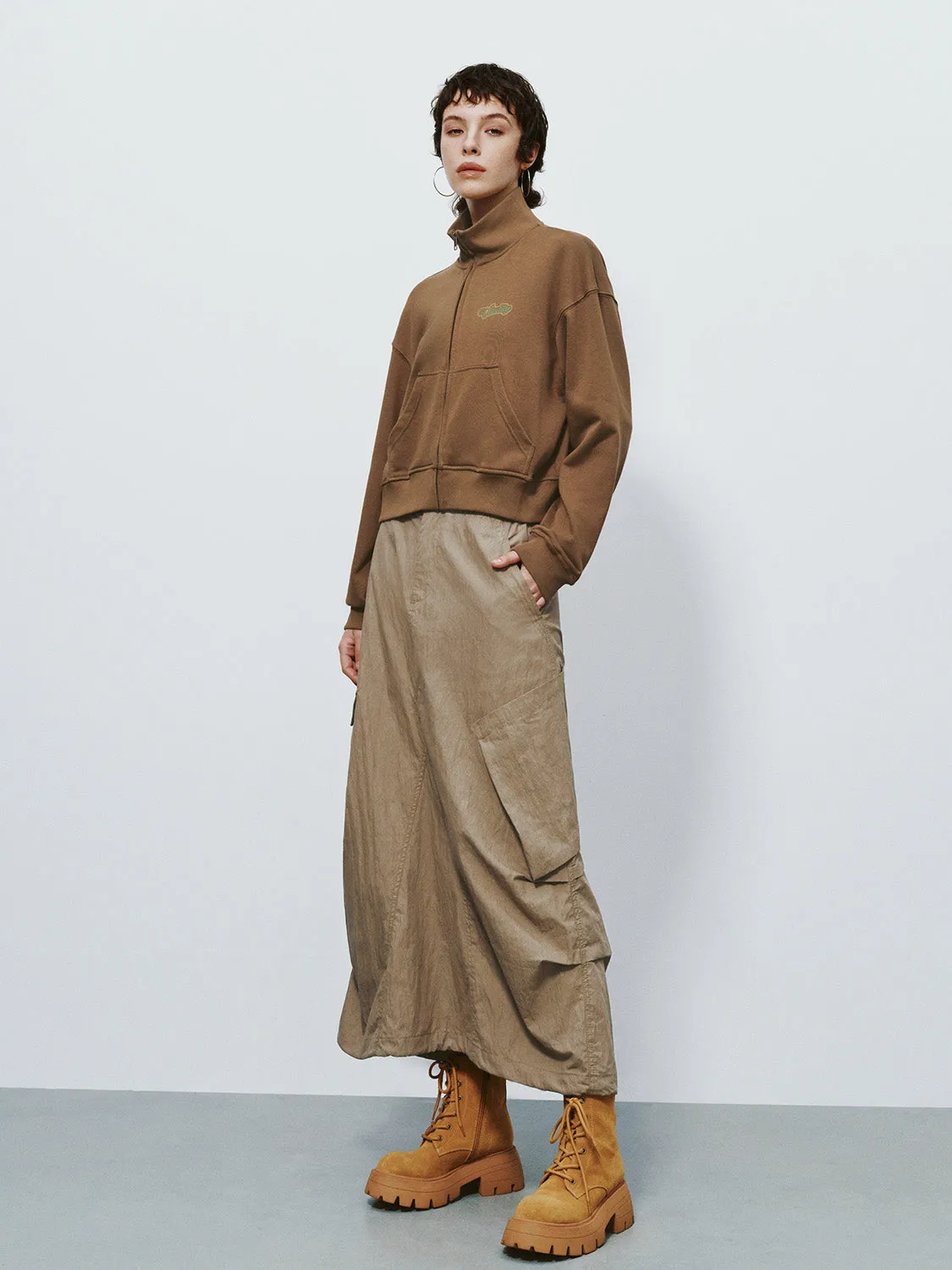 Zipper Front Loose Jacket sold by Urban Revivo product image thumbnail 5