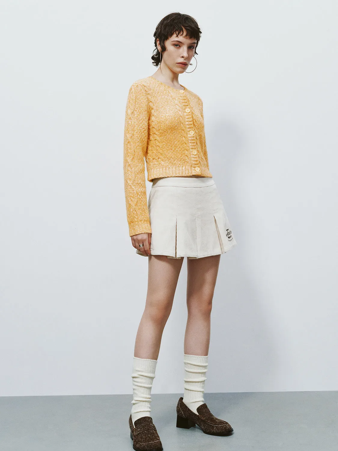 Skinny Crew Neck Knitted Cardigan sold by Urban Revivo product image thumbnail 5