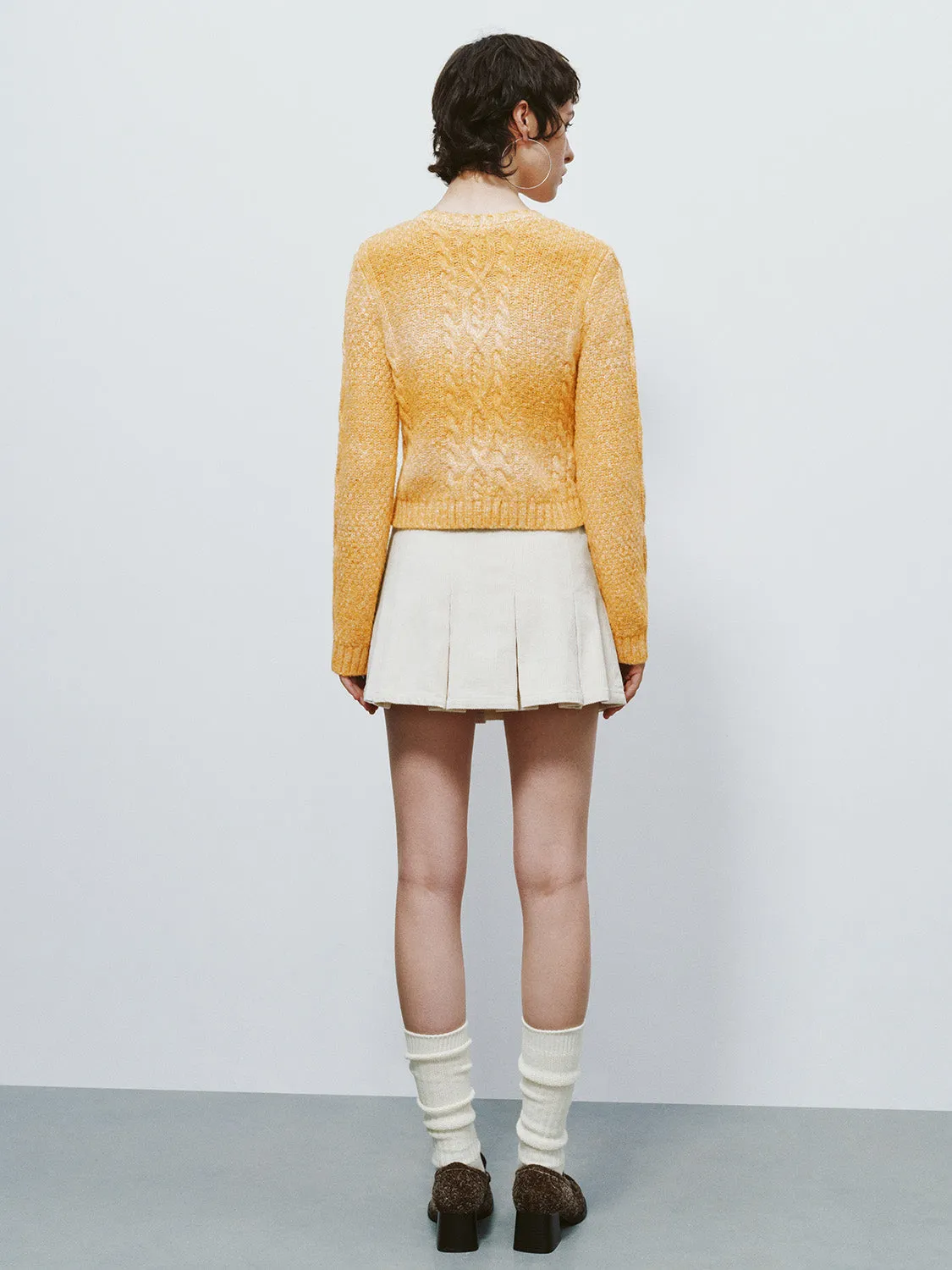 Skinny Crew Neck Knitted Cardigan sold by Urban Revivo product image thumbnail 4