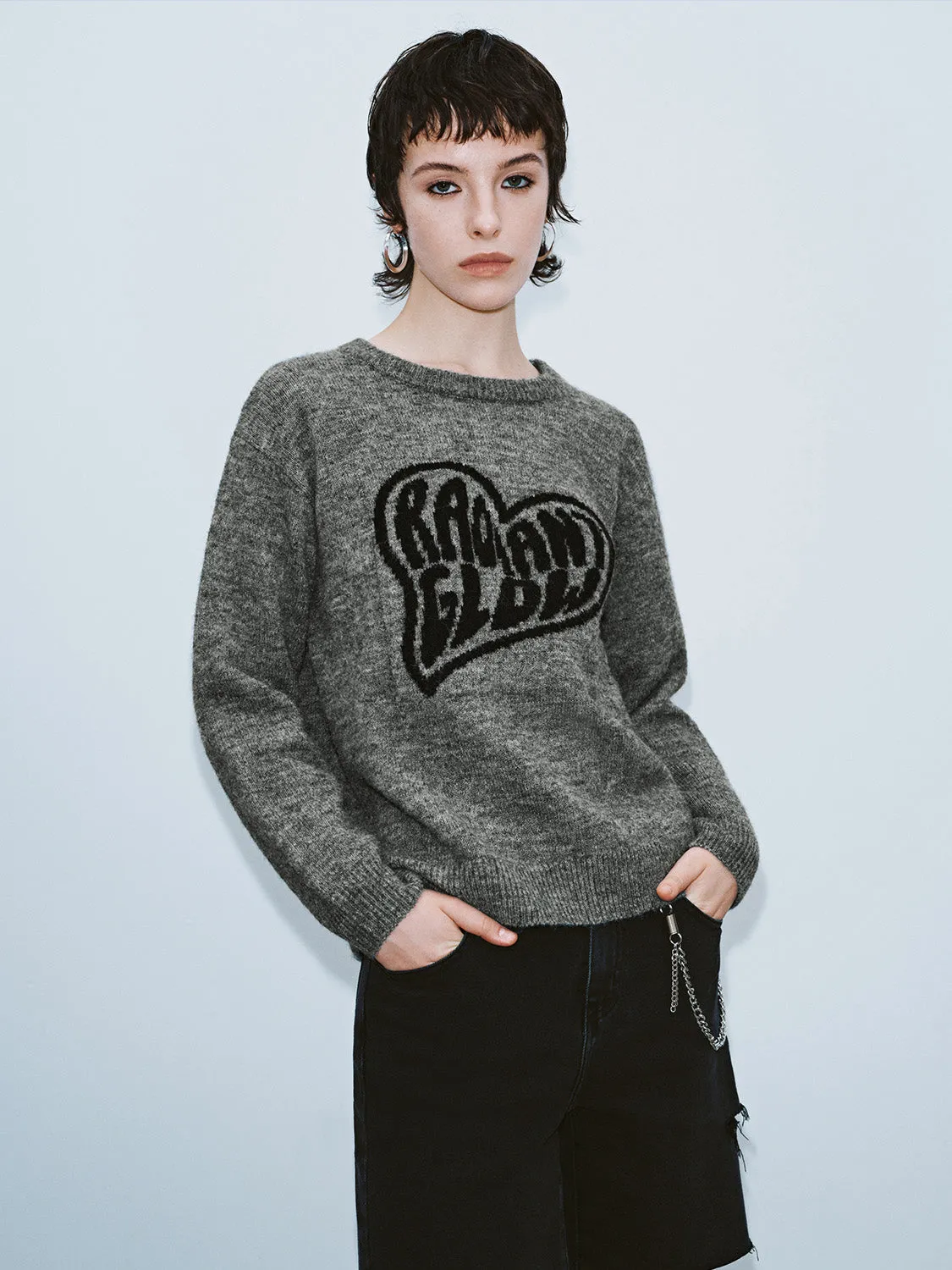 Crew Neck Loose Knitted T-Shirt sold by Urban Revivo product image thumbnail 3