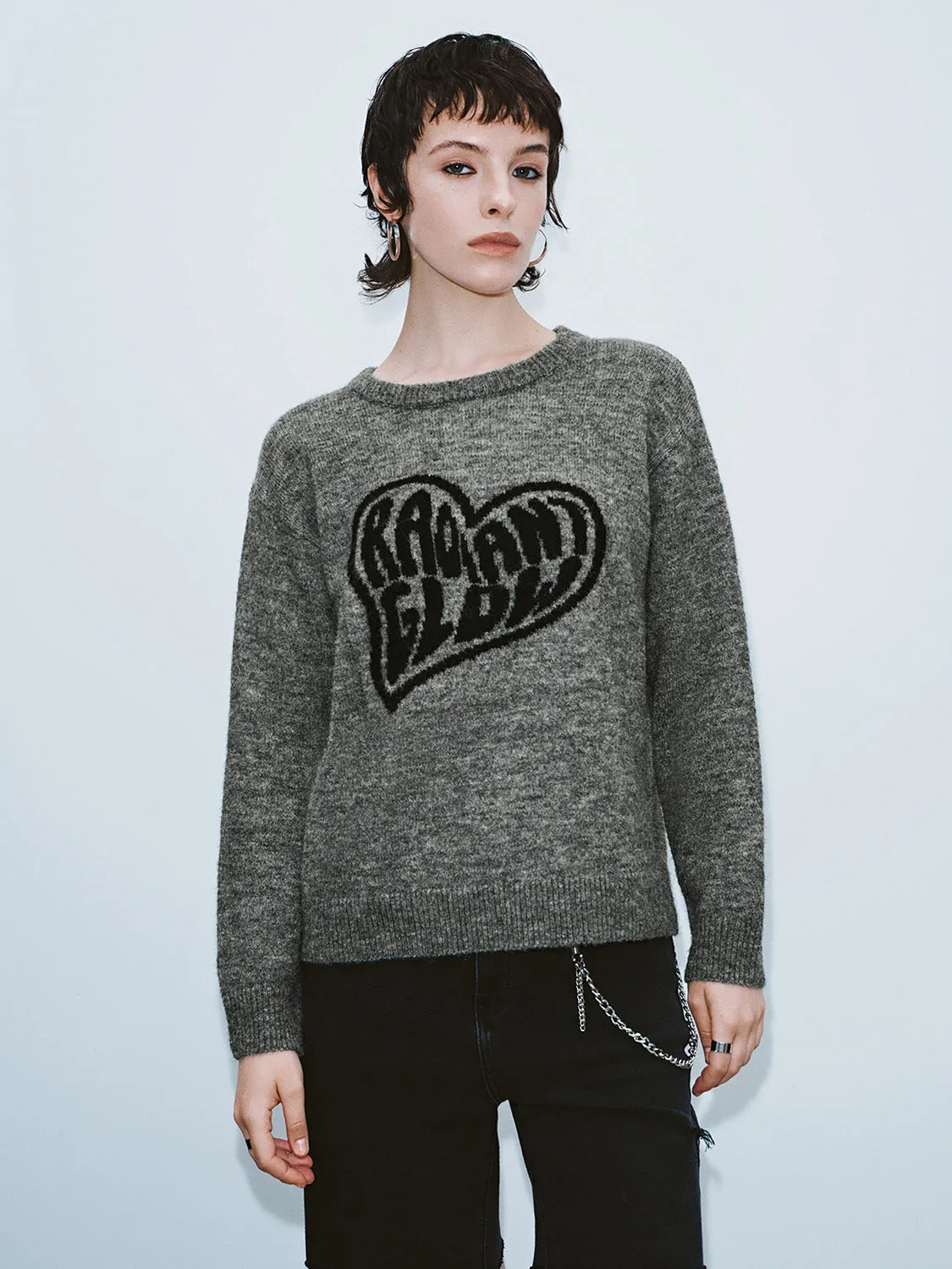 Crew Neck Loose Knitted T-Shirt sold by Urban Revivo