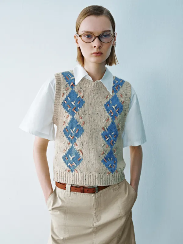 Crew Neck Knitted Tank Top sold by Urban Revivo