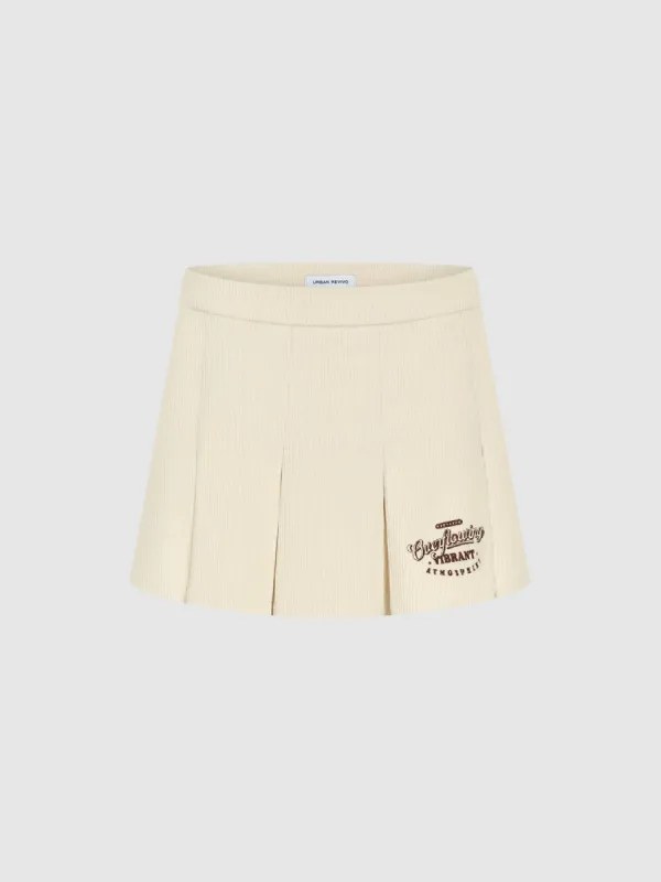 Pleated Mini A-Line Skirt sold by Urban Revivo
